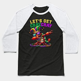 Dabbing Crawfish Costume Kids Toddler Boys Mardi Gras Baseball T-Shirt